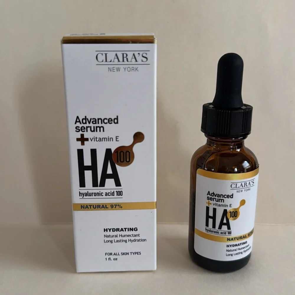 CLARA’S Advanced Hydrating Hyaluronic Acid 100 Serum 1oz $25 NIB